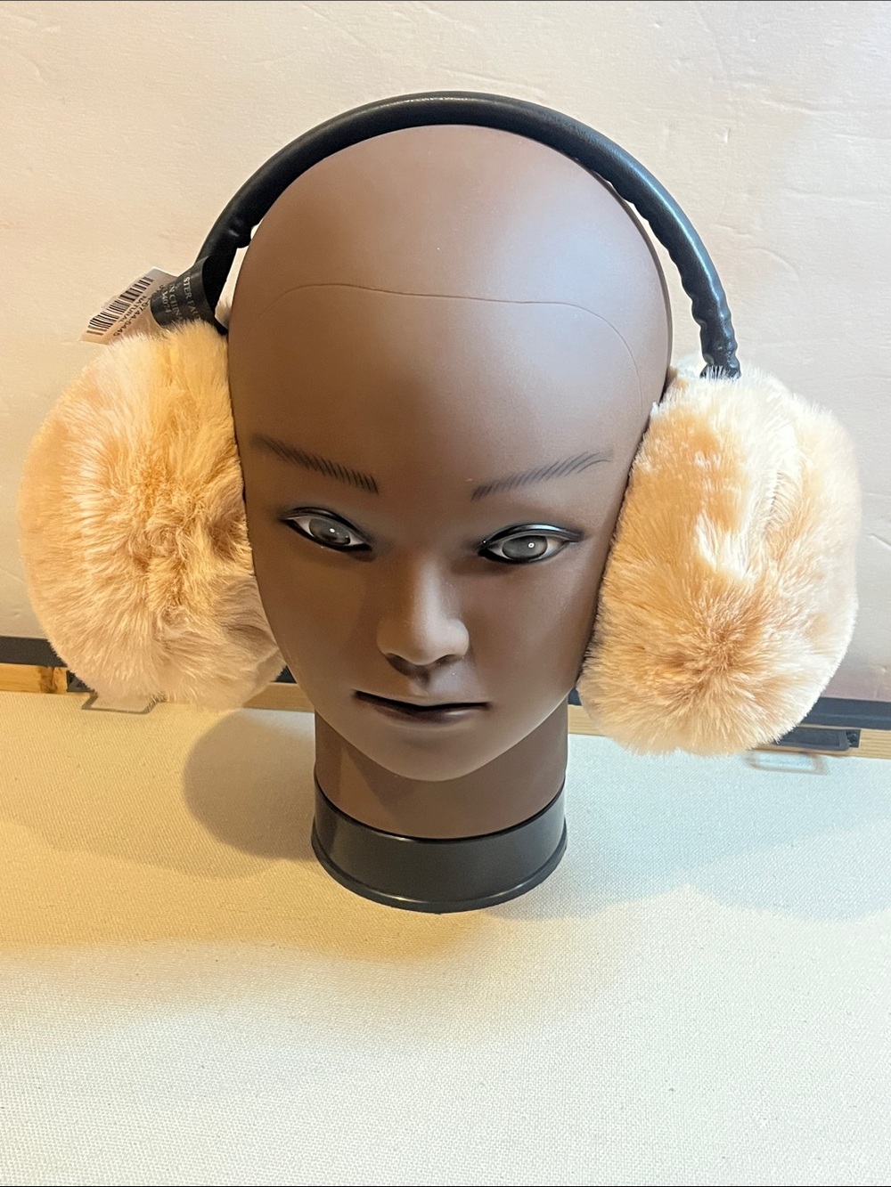 Red Or Beige Faux Fur Earmuffs Pick One - Picture 6 of 10